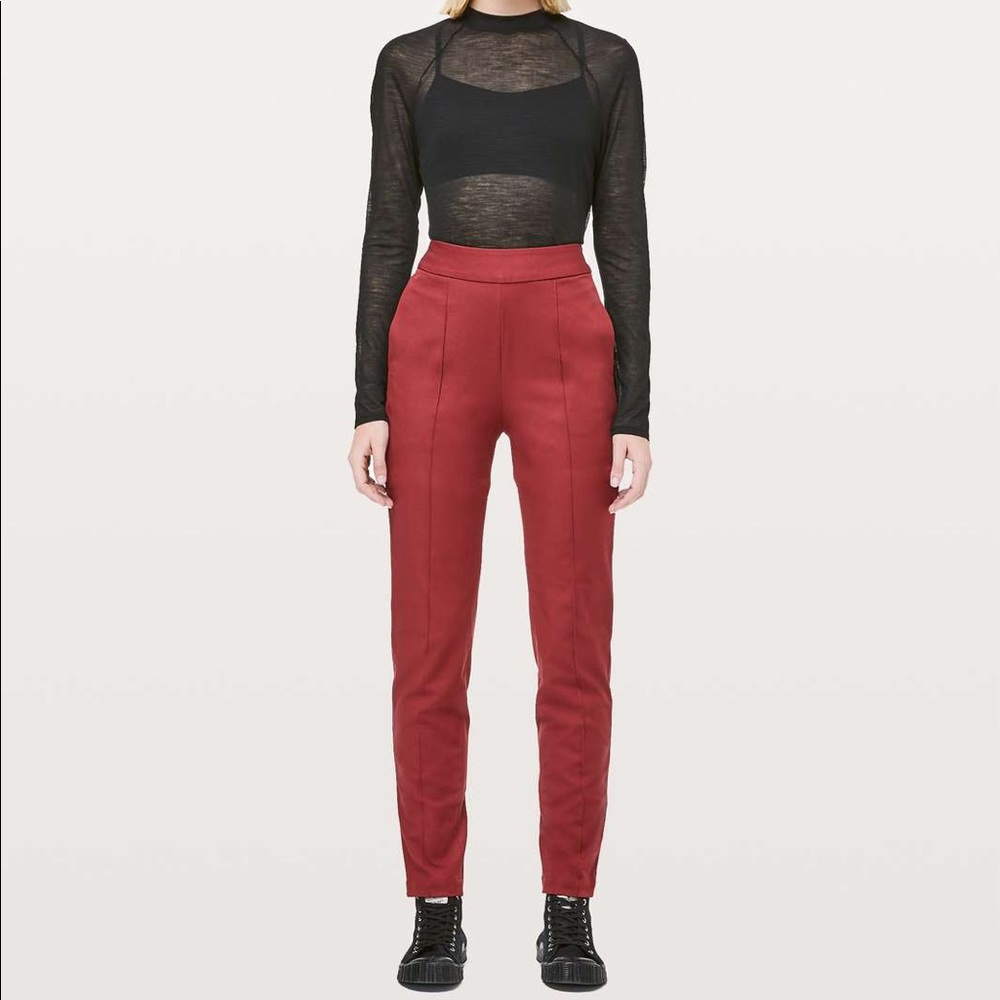 Lululemon Lab Nai Trouser in “zesty auburn”